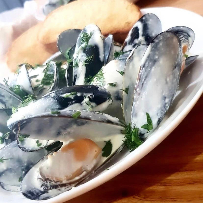 мидии в раковинах