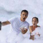 Пенная вечеринка на горном курорте